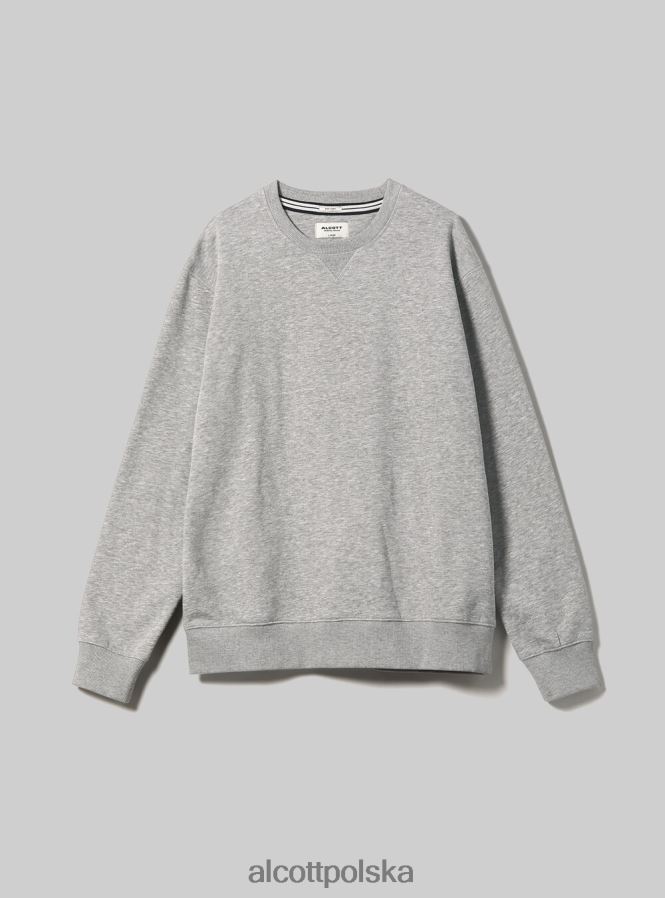 odzież Alcott bluza z okrągłym dekoltem wh2 biały mężczyźni 2TXFF6937