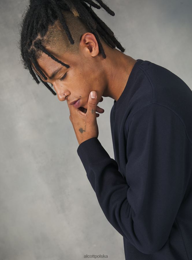 odzież Alcott bluza z okrągłym dekoltem wh2 biały mężczyźni 2TXFF6939