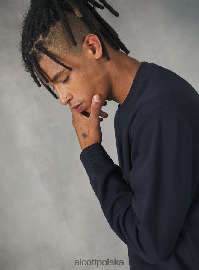 odzież Alcott bluza z okrągłym dekoltem wh2 biały mężczyźni 2TXFF6939