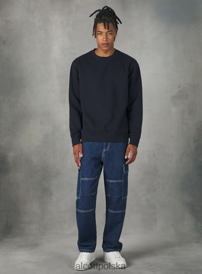 odzież Alcott bluza z okrągłym dekoltem wh2 biały mężczyźni 2TXFF6939