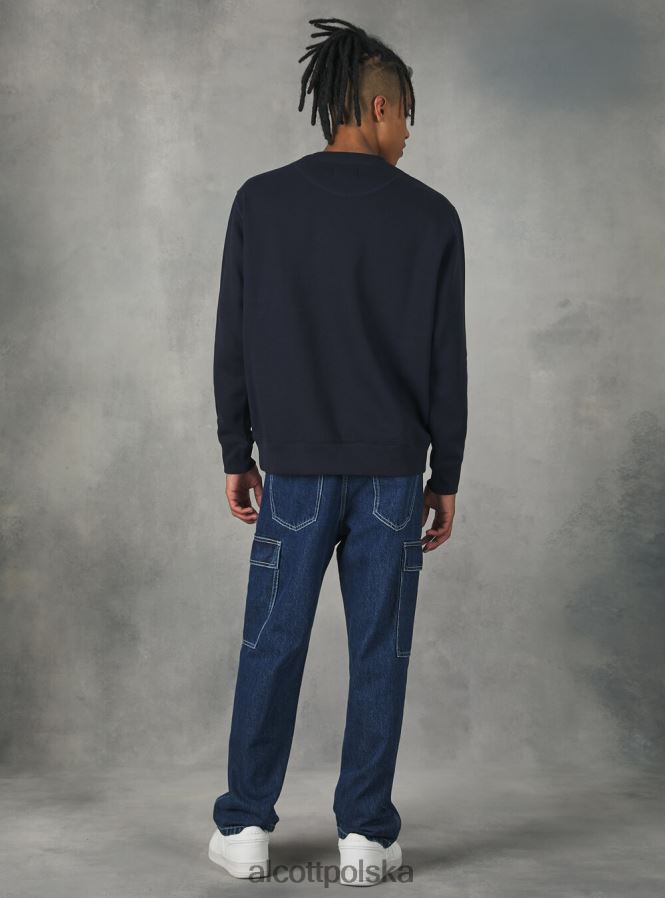 odzież Alcott bluza z okrągłym dekoltem wh2 biały mężczyźni 2TXFF6939