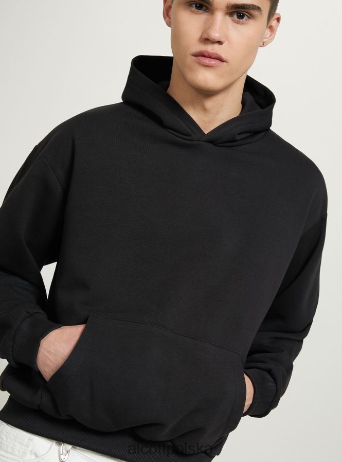 odzież Alcott felpa boxy fit z cappuccio wh1 ecru mężczyźni 2TXFF6637