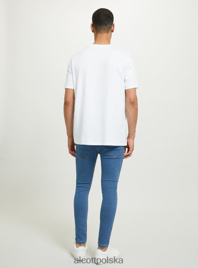 odzież Alcott Bardzo obcisłe dżinsy ze stretchem d003 średni niebieski mężczyźni 2TXFF6739