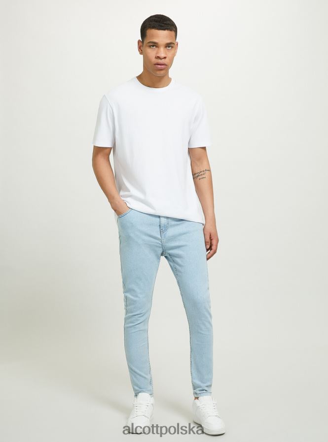 odzież Alcott Bardzo obcisłe dżinsy ze stretchem d003 średni niebieski mężczyźni 2TXFF6874