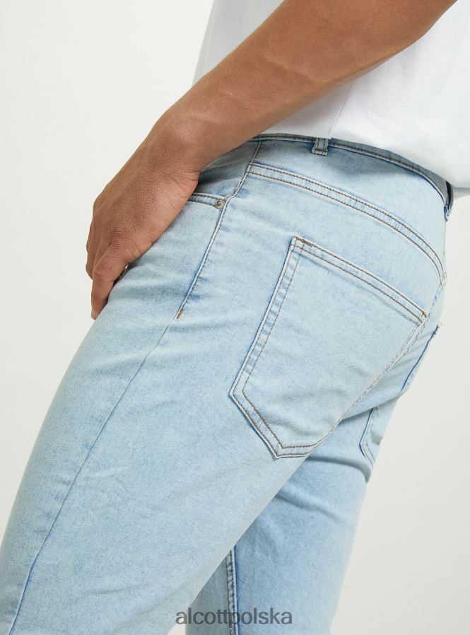 odzież Alcott Bardzo obcisłe dżinsy ze stretchem d003 średni niebieski mężczyźni 2TXFF6874