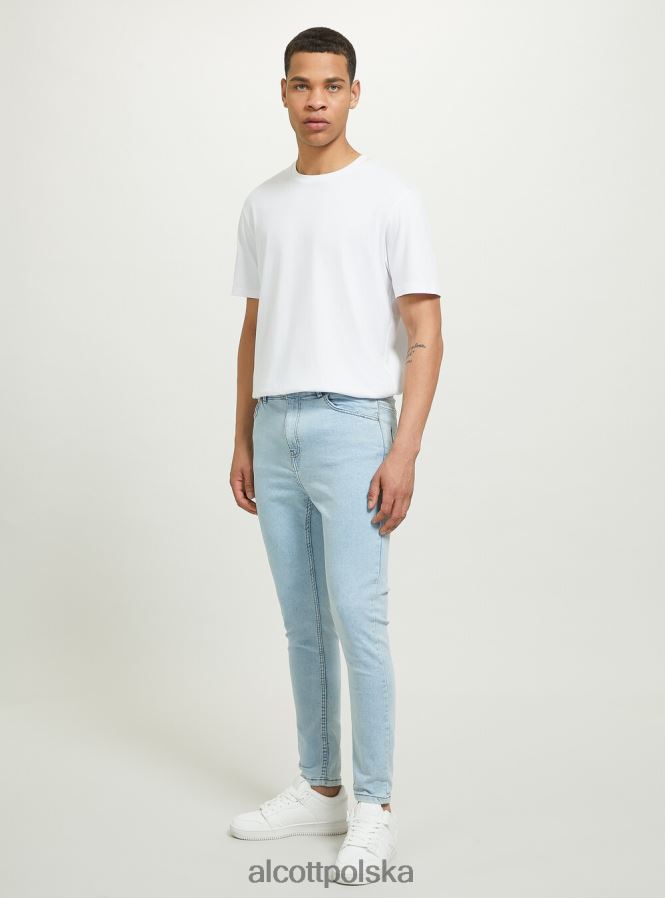 odzież Alcott Bardzo obcisłe dżinsy ze stretchem d003 średni niebieski mężczyźni 2TXFF6874