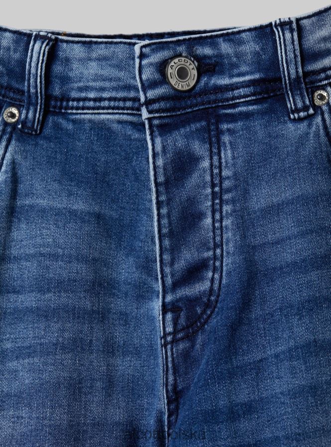 odzież Alcott Dżinsy skinny fit z elastycznego denimu d002 średni ciemnoniebieski mężczyźni 2TXFF6921