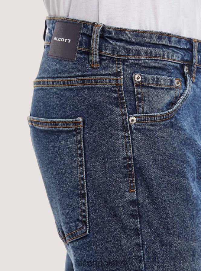 odzież Alcott Dżinsy ze stretchem typu carrot fit d007 jasny lazur mężczyźni 2TXFF6786