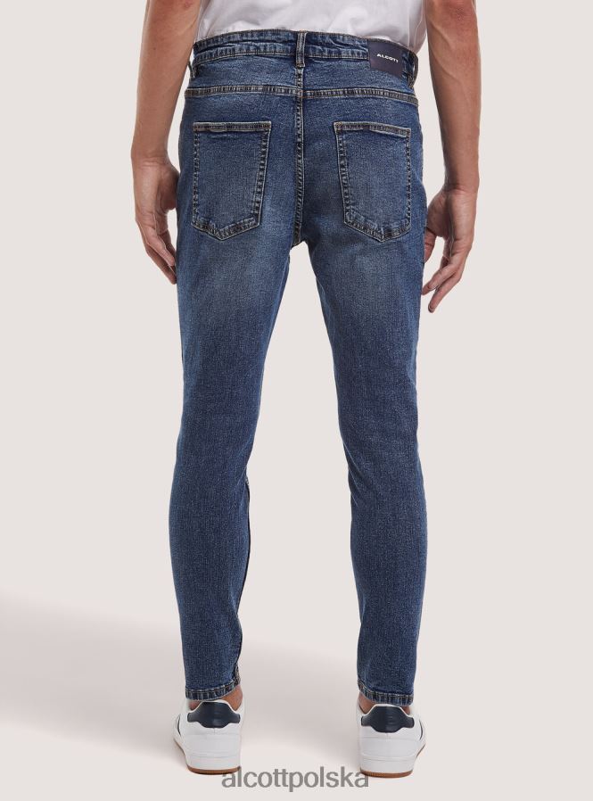 odzież Alcott Dżinsy ze stretchem typu carrot fit d007 jasny lazur mężczyźni 2TXFF6786