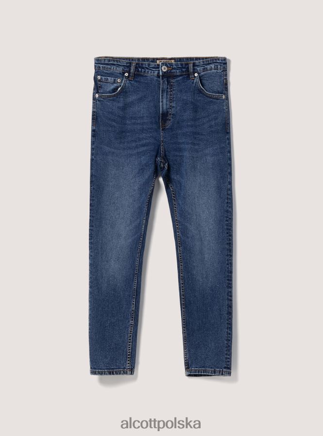 odzież Alcott Dżinsy ze stretchem typu carrot fit d007 jasny lazur mężczyźni 2TXFF6786