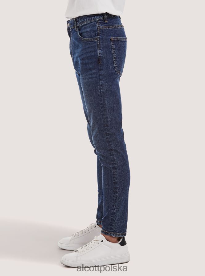 odzież Alcott Dżinsy ze stretchem typu carrot fit d007 jasny lazur mężczyźni 2TXFF6900