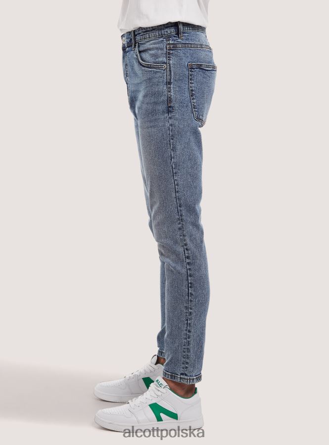 odzież Alcott Dżinsy ze stretchem typu carrot fit d007 jasny lazur mężczyźni 2TXFF6967