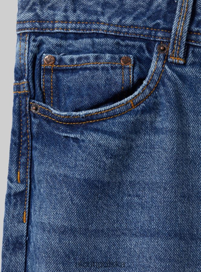 odzież Alcott dżinsy o swobodnym kroju z przetarciami d004 średni jasnoniebieski mężczyźni 2TXFF6875