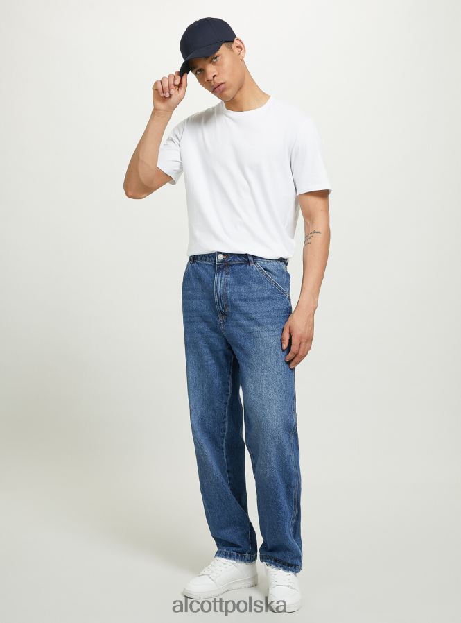 odzież Alcott dżinsy stolarskie d003 średni niebieski mężczyźni 2TXFF6638
