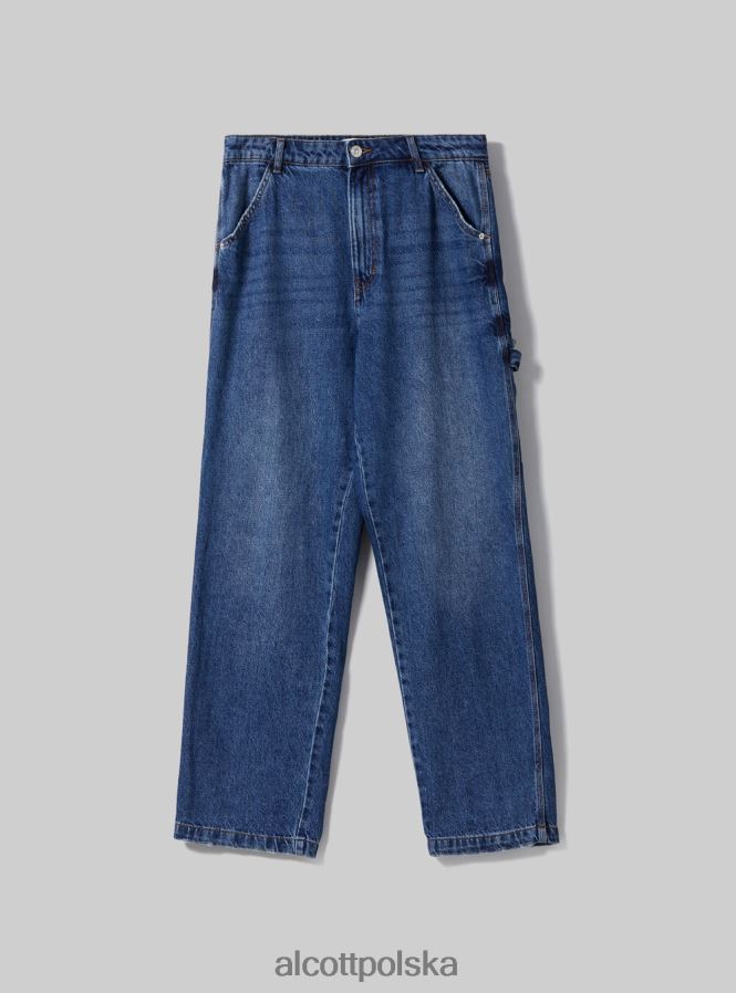 odzież Alcott dżinsy stolarskie d003 średni niebieski mężczyźni 2TXFF6638