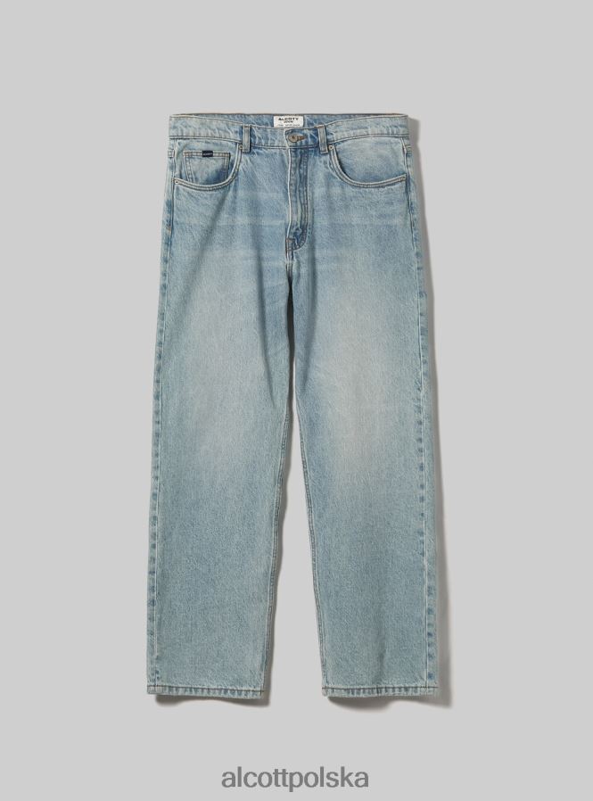 odzież Alcott luźne jeansy d003 średni niebieski mężczyźni 2TXFF61086