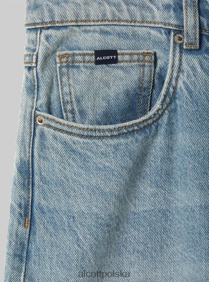 odzież Alcott luźne jeansy d003 średni niebieski mężczyźni 2TXFF61086