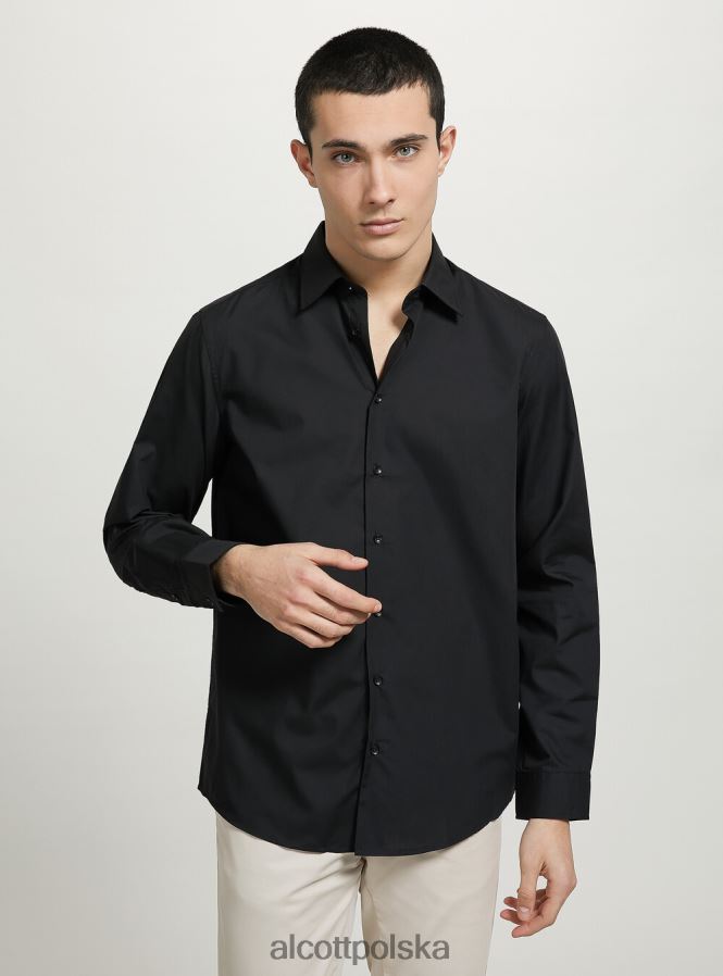 odzież Alcott koszula z długim rękawem wh1 ecru mężczyźni 2TXFF61186