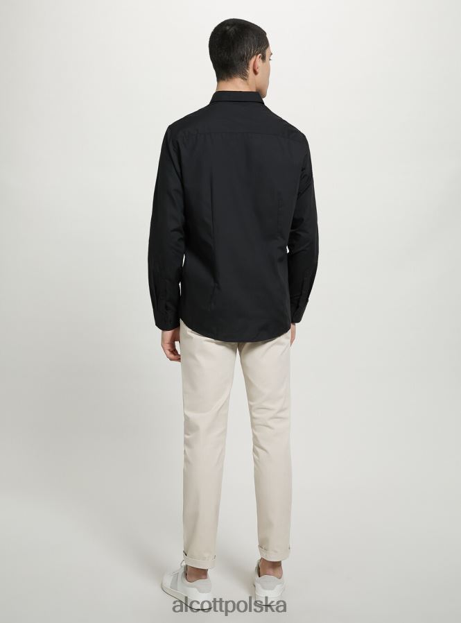 odzież Alcott koszula z długim rękawem wh1 ecru mężczyźni 2TXFF61186