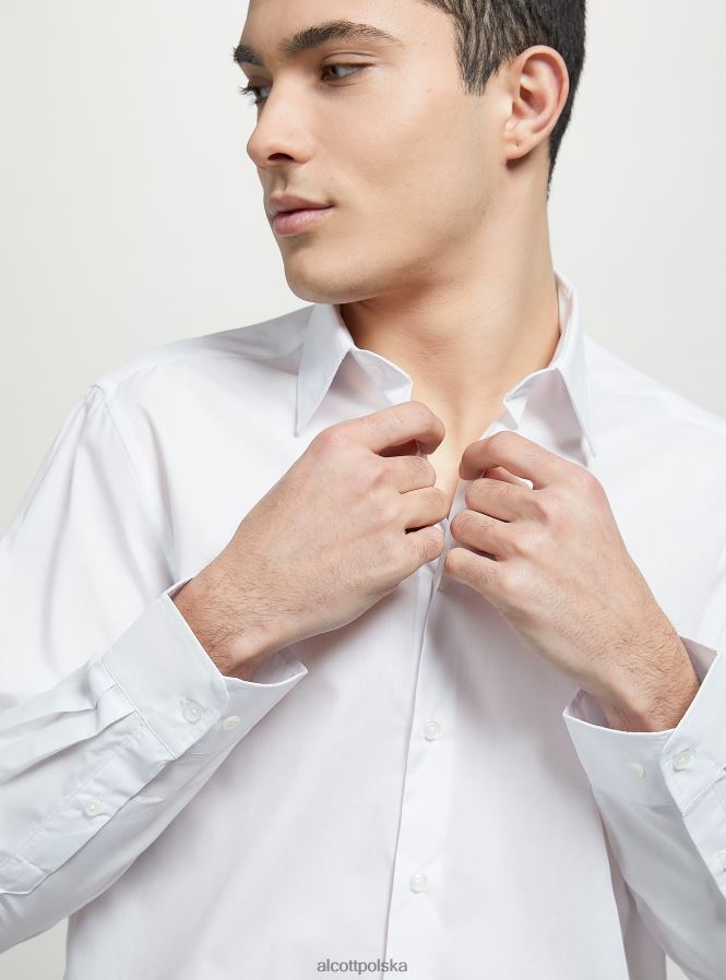 odzież Alcott koszula z długim rękawem wh1 ecru mężczyźni 2TXFF6701