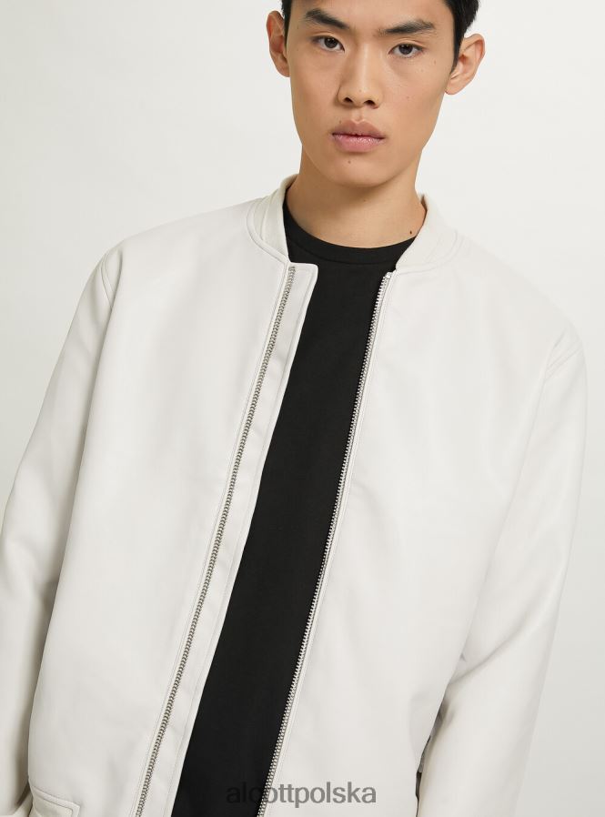 odzież Alcott Kurtka bomber z efektem skóry bk1 czarny mężczyźni 2TXFF6918