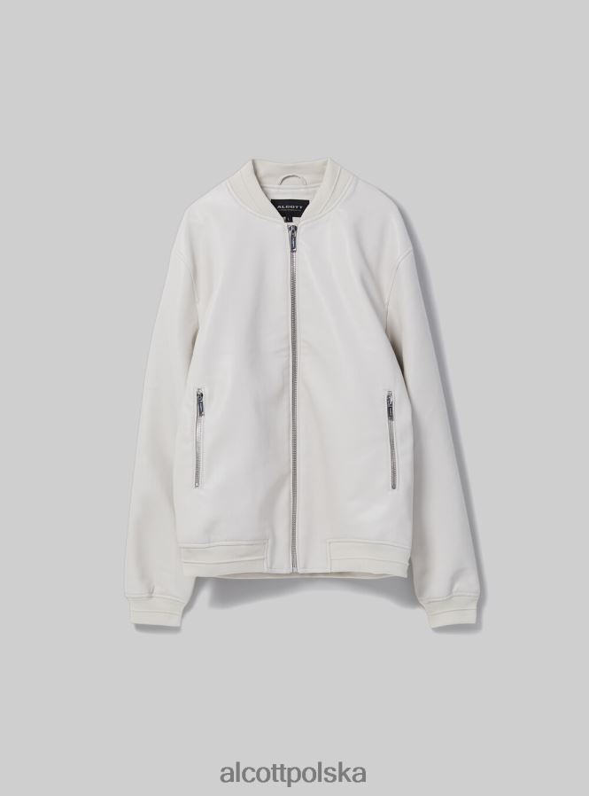 odzież Alcott Kurtka bomber z efektem skóry bk1 czarny mężczyźni 2TXFF6918