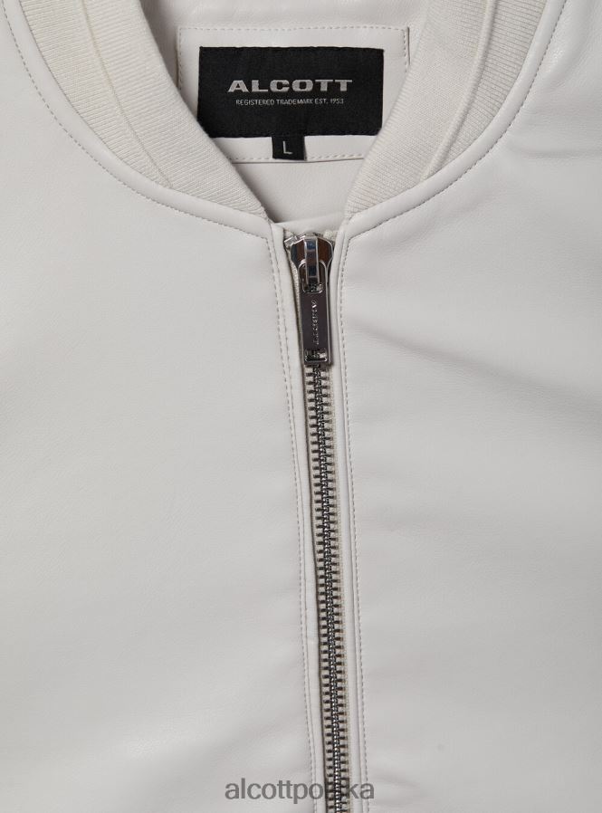 odzież Alcott Kurtka bomber z efektem skóry bk1 czarny mężczyźni 2TXFF6918