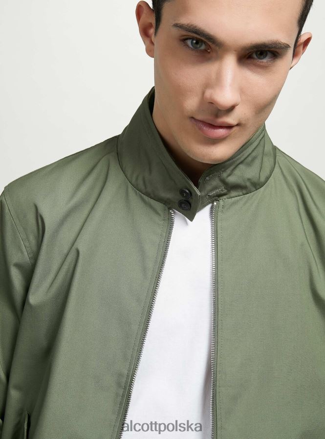 odzież Alcott Kurtka bomber z mieszanki bawełny bg1 beżowy ciemny mężczyźni 2TXFF61201