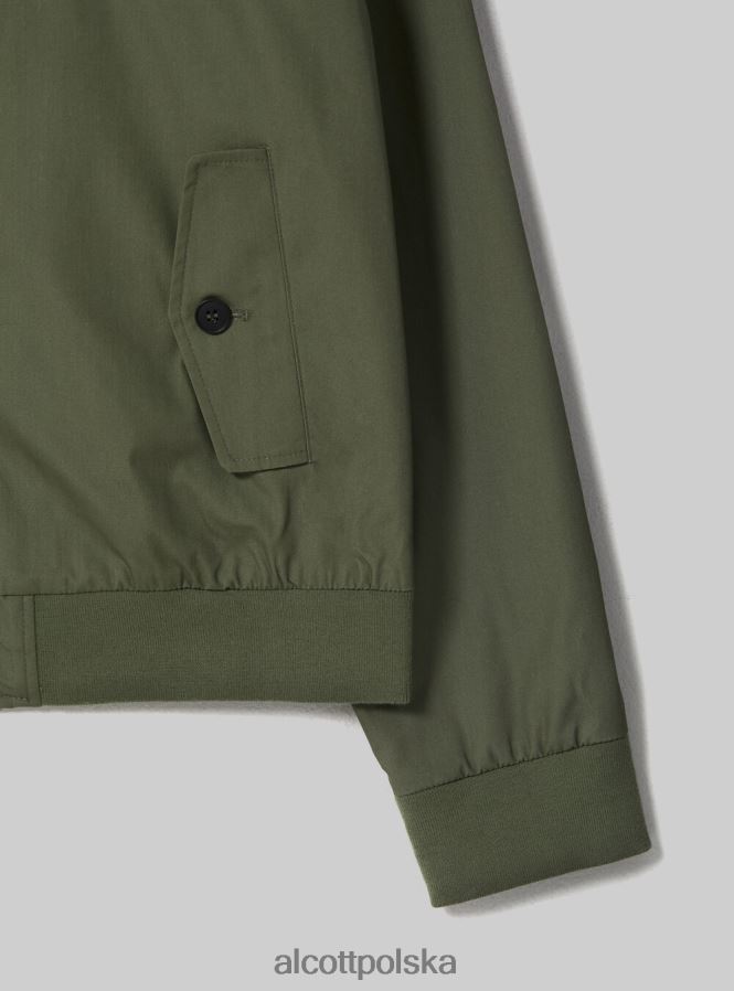 odzież Alcott Kurtka bomber z mieszanki bawełny bg1 beżowy ciemny mężczyźni 2TXFF61201