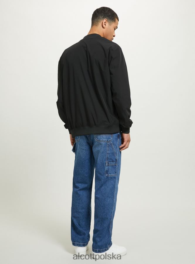 odzież Alcott kurtka ze ściągaczowymi detalami czarny mężczyźni 2TXFF6915