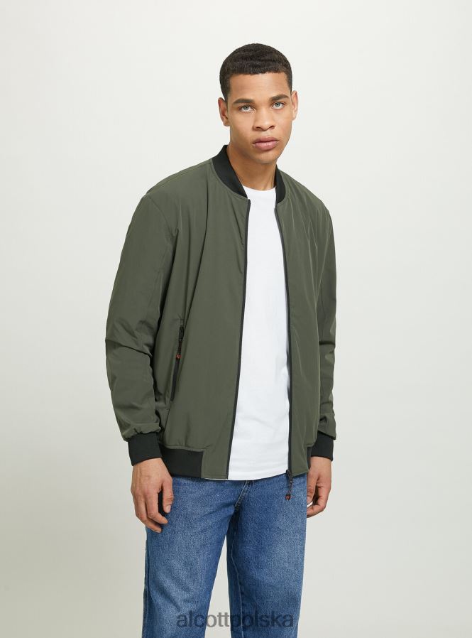 odzież Alcott kurtka ze ściągaczowymi detalami czarny mężczyźni 2TXFF6964