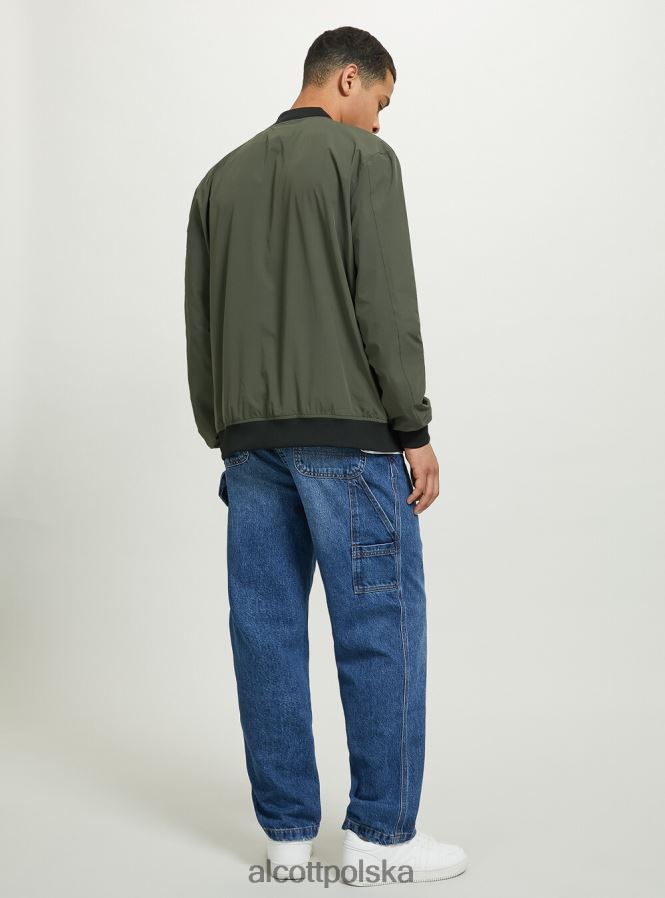 odzież Alcott kurtka ze ściągaczowymi detalami czarny mężczyźni 2TXFF6964