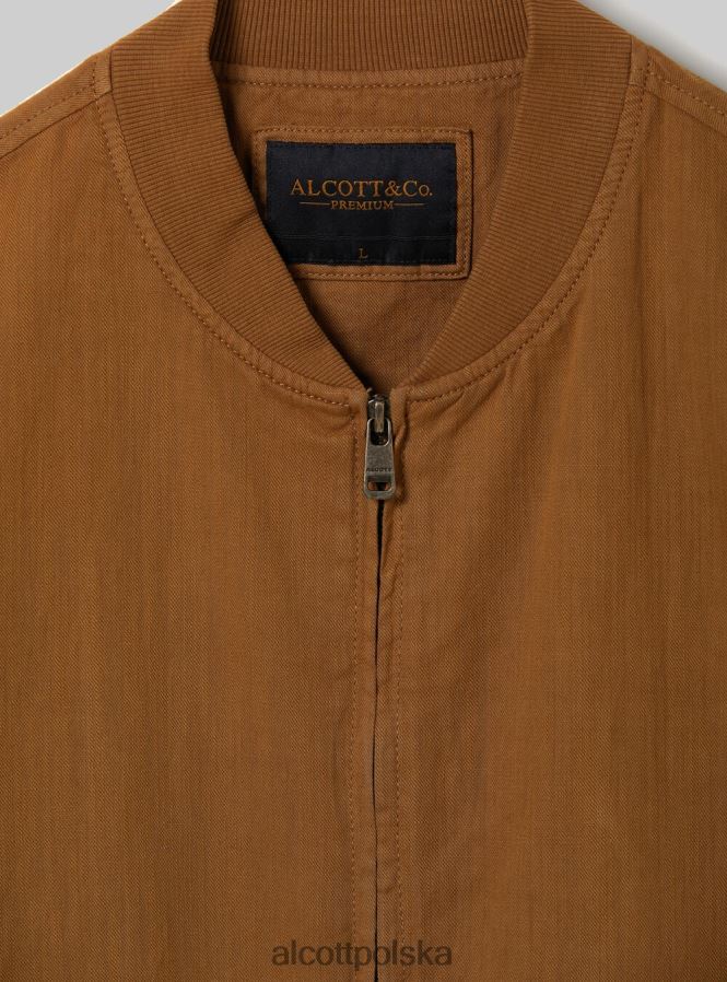 odzież Alcott lniana kurtka bomber niebieski mężczyźni 2TXFF6741