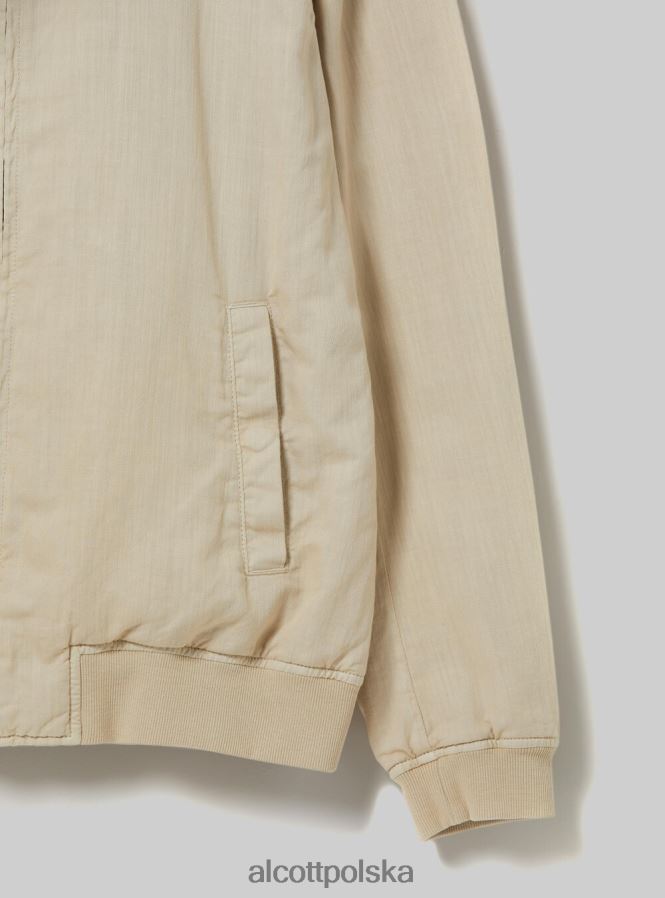 odzież Alcott lniana kurtka bomber niebieski mężczyźni 2TXFF6897
