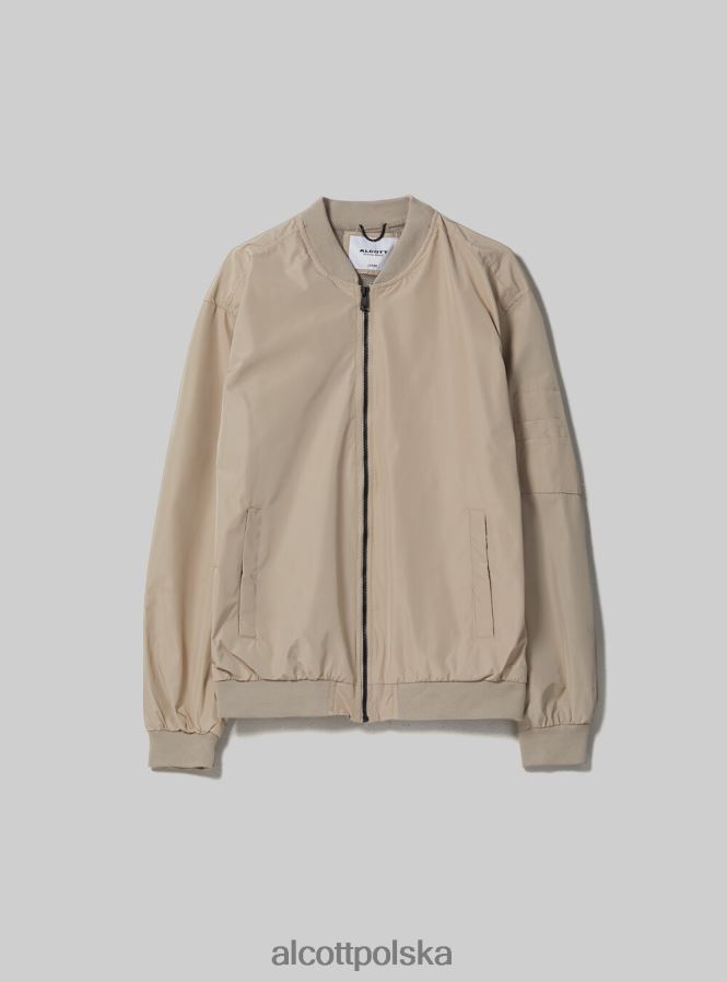 odzież Alcott wiatroszczelna kurtka bomber o regularnym kroju ky2 kaky średni mężczyźni 2TXFF61024