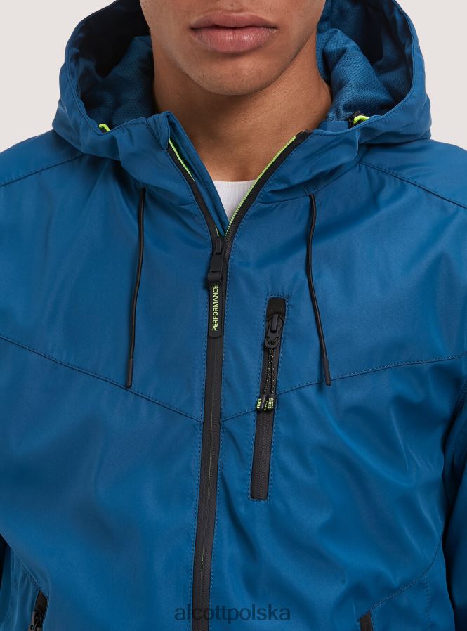 odzież Alcott wiatroszczelna kurtka bomber z kapturem bk1 czarny mężczyźni 2TXFF6783