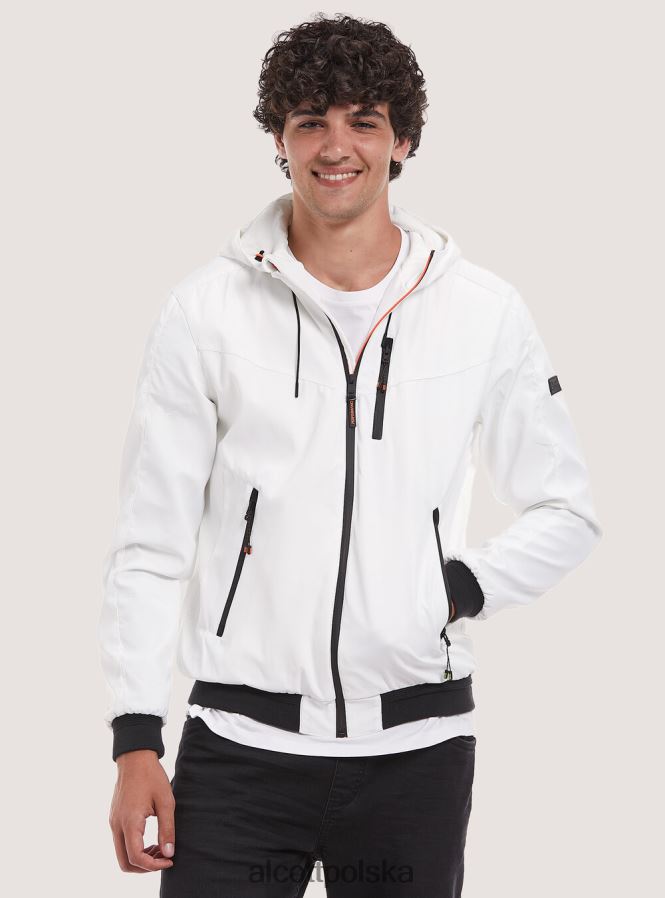 odzież Alcott wiatroszczelna kurtka bomber z kapturem bk1 czarny mężczyźni 2TXFF6952