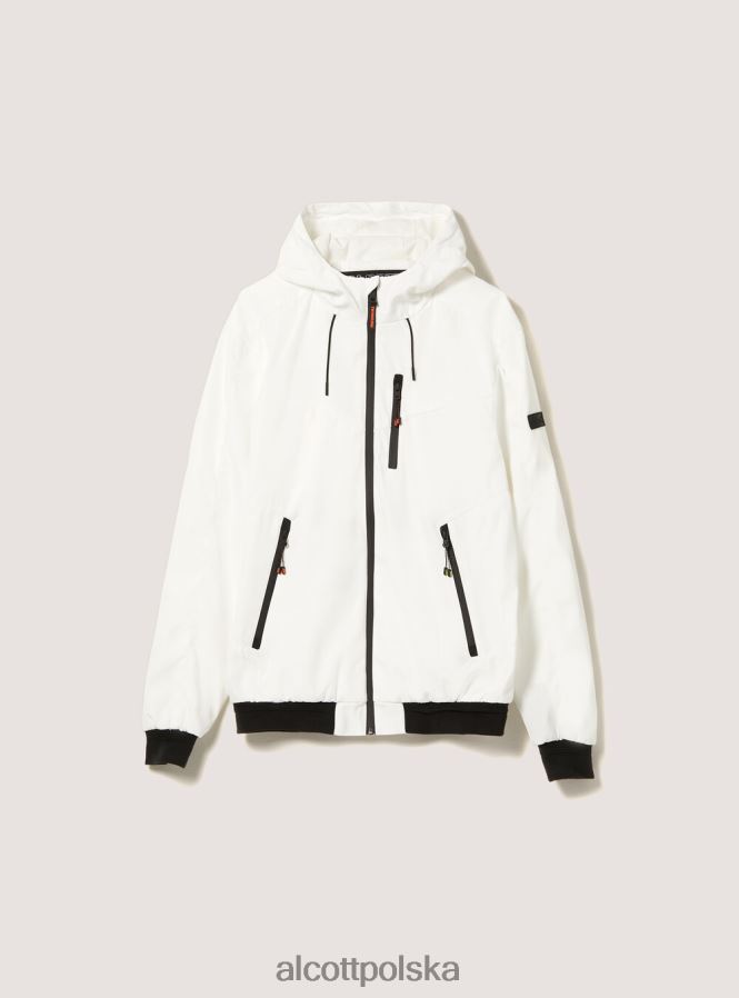 odzież Alcott wiatroszczelna kurtka bomber z kapturem bk1 czarny mężczyźni 2TXFF6952