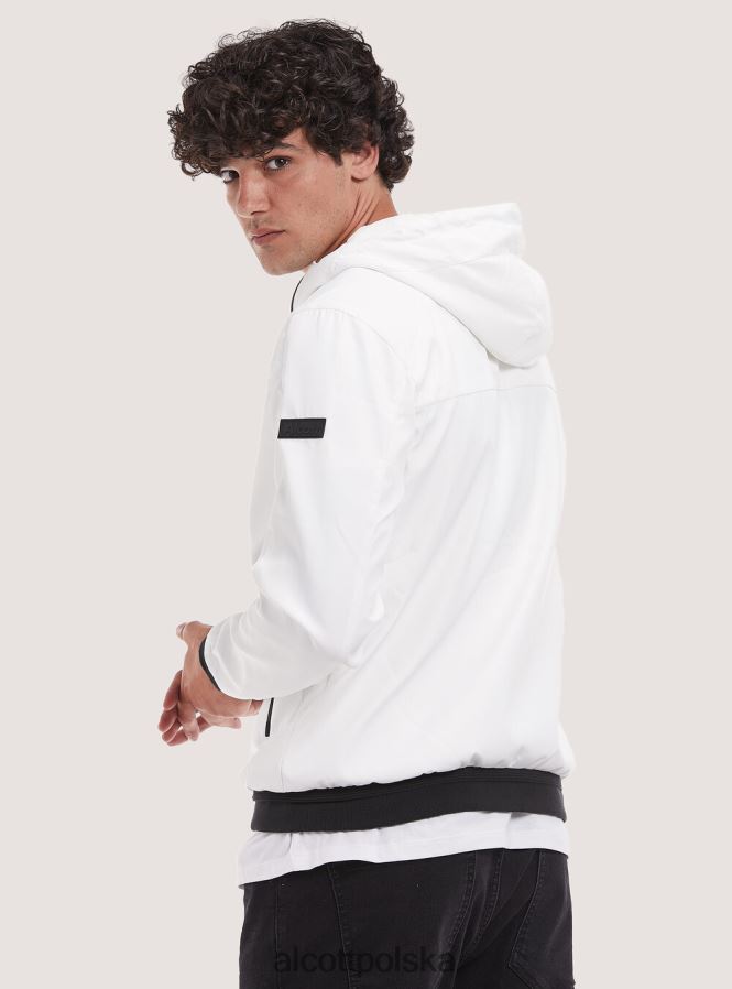 odzież Alcott wiatroszczelna kurtka bomber z kapturem bk1 czarny mężczyźni 2TXFF6952