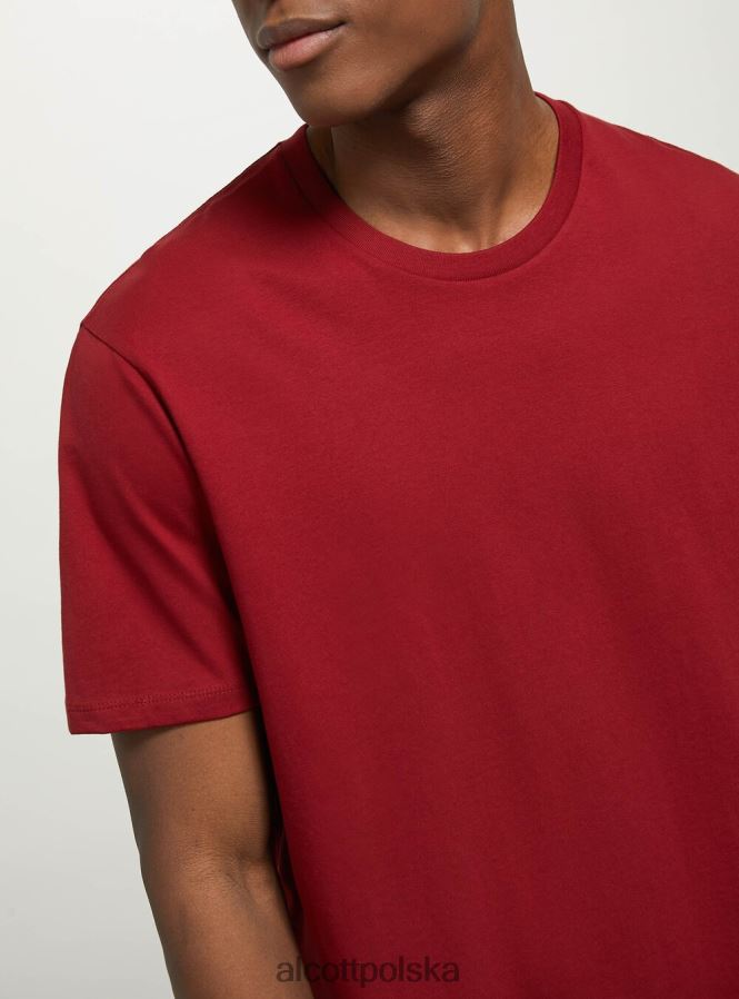 odzież Alcott bawełniana koszulka z okrągłym dekoltem bk1 czarny mężczyźni 2TXFF61069