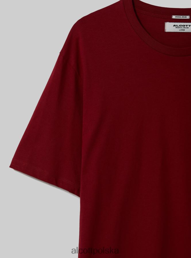 odzież Alcott bawełniana koszulka z okrągłym dekoltem bk1 czarny mężczyźni 2TXFF61069