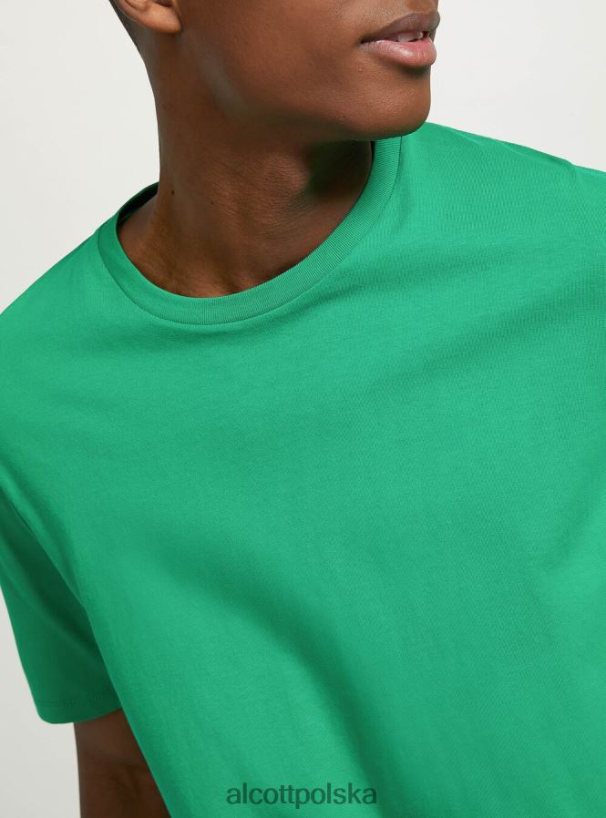 odzież Alcott bawełniana koszulka z okrągłym dekoltem bk1 czarny mężczyźni 2TXFF61078