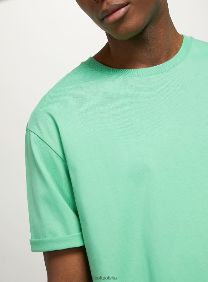 odzież Alcott bawełniana koszulka z okrągłym dekoltem bk1 czarny mężczyźni 2TXFF61147