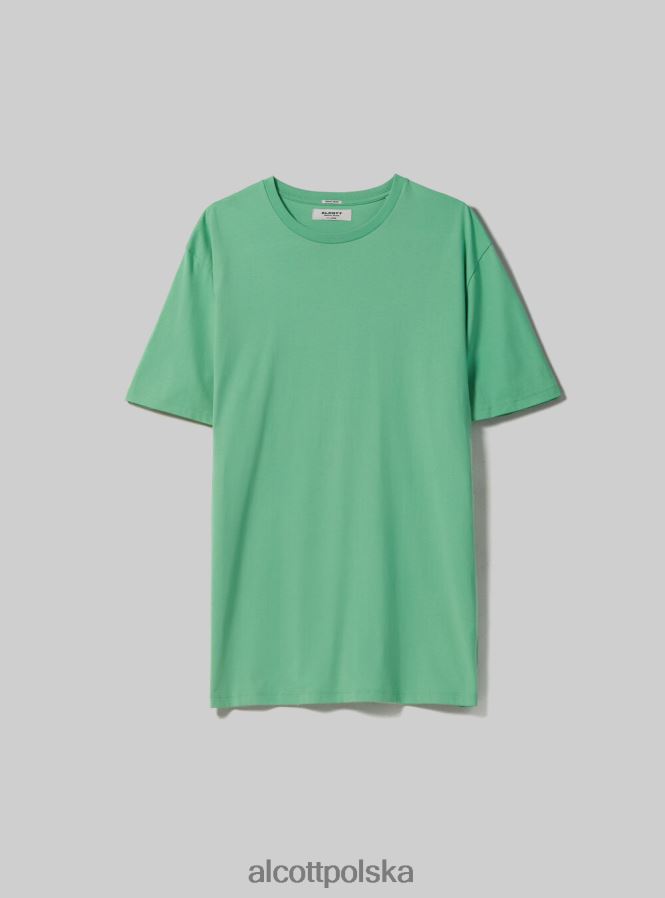 odzież Alcott bawełniana koszulka z okrągłym dekoltem bk1 czarny mężczyźni 2TXFF61147