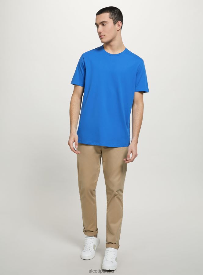 odzież Alcott bawełniana koszulka z okrągłym dekoltem bk1 czarny mężczyźni 2TXFF61177