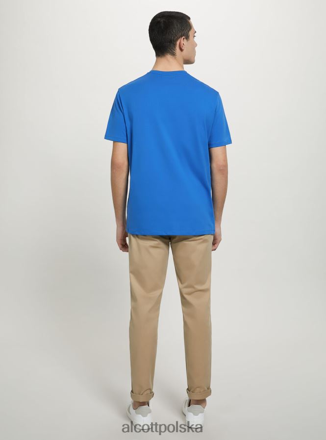 odzież Alcott bawełniana koszulka z okrągłym dekoltem bk1 czarny mężczyźni 2TXFF61177