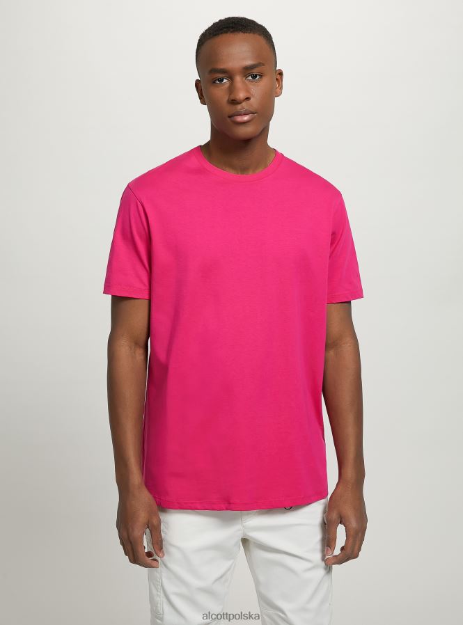 odzież Alcott bawełniana koszulka z okrągłym dekoltem bk1 czarny mężczyźni 2TXFF61202