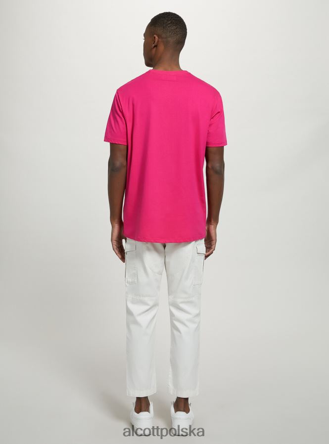 odzież Alcott bawełniana koszulka z okrągłym dekoltem bk1 czarny mężczyźni 2TXFF61202