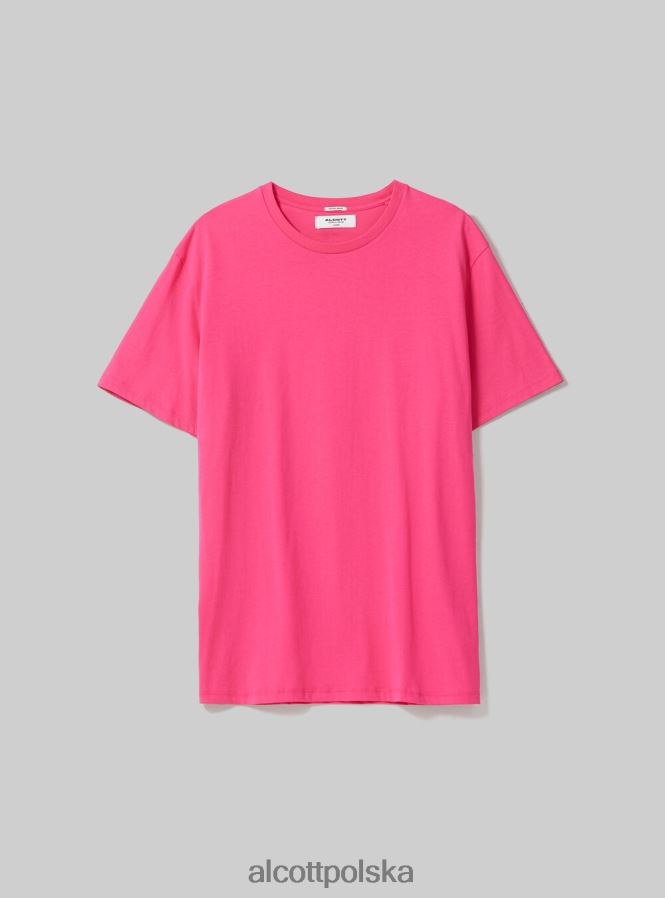 odzież Alcott bawełniana koszulka z okrągłym dekoltem bk1 czarny mężczyźni 2TXFF61202