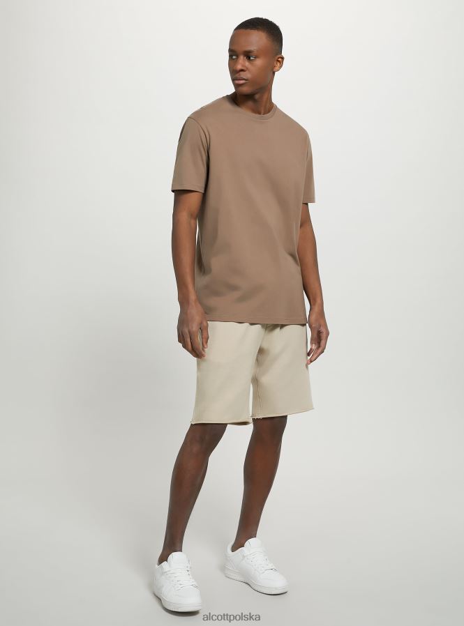 odzież Alcott bawełniana koszulka z okrągłym dekoltem bk1 czarny mężczyźni 2TXFF6681